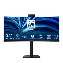 MONITOR PHILIPS LED 34" 21:9 CURVED 34B2U3600CH/00 3440x1440 120Hz 4ms 300cd/m² 50.000.000:1 2x5W MM WEBCAM HDMI DP RJ45 USB-C 3