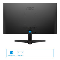 MONITOR AOC LED 23.8'' Wide 24B36X IPS 1920x1080 144HZ 4ms 300cd/mq 1.500:1 HDMI DP GAMING 24B36X AOC