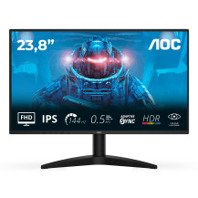 MONITOR AOC LED 23.8'' Wide 24B36X IPS 1920x1080 144HZ 4ms 300cd/mq 1.500:1 HDMI DP GAMING 24B36X AOC
