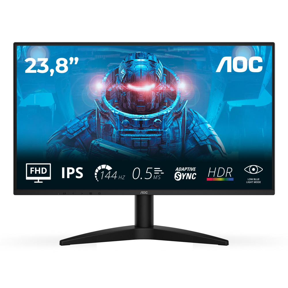 MONITOR AOC LED 23.8'' Wide 24B36X IPS 1920x1080 144HZ 4ms 300cd/mq 1.500:1 HDMI DP GAMING 24B36X AOC