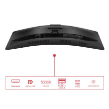 MONITOR AOC LED 34" Wide CURVED CU34E4CW 3840x1440 120HZ 4ms 350cd/mq 20.000.000:1 2x5W MM WEBCAM Reg.H 2HDMI DP USB-C Docking C