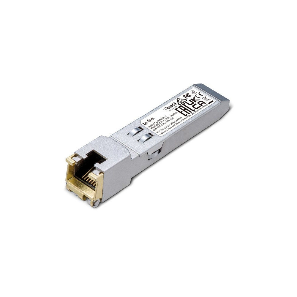 FIBER CONVERTER TP-LINK SM5310-T 10Gbase-T SFP+ 10Gbps RJ45 Copper Transceiver, Support DDM Up to 30 m Distance (Cat6a or above)