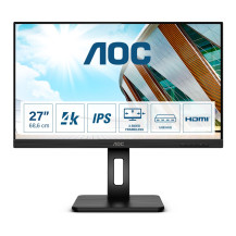 MONITOR AOC LED 27" Wide U27P2 IPS 3840x2160 4ms 350cd/mq 50.000.000:1 2x2W MM PIVOT REG.H 2HDMI DP USB U27P2 AOC