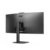 MONITOR AOC LED 34" Wide CURVED CU34V5CW/BK VA 3440x1440 4ms 300cd/mq 20.000.000:1 2x5W MM Reg.H WEBCAM HDMI DP USB-C Docking CU