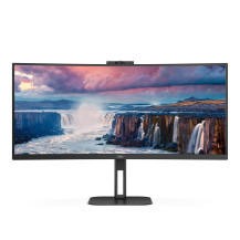 MONITOR AOC LED 34" Wide CURVED CU34V5CW/BK VA 3440x1440 4ms 300cd/mq 20.000.000:1 2x5W MM Reg.H WEBCAM HDMI DP USB-C Docking CU