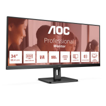 MONITOR AOC LED 34" Wide U34E2M VA 3440x1440 4ms 300cd/mq 20.000.000:1 2HDMI DP U34E2M AOC