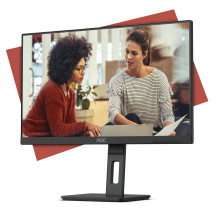 MONITOR AOC LED 23.8" Wide 24E3QAF IPS 1920x1080 4ms 300cd/mq 1.000:1 2x2W MM Reg. in H PIVOT VGA HDMI DP 24E3QAF AOC