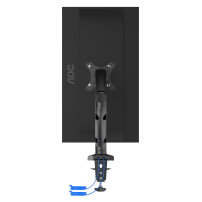 BRACCIO AOC AS110DX A GAS PER MONITOR FINO A 31,5" VESA 75x75/100x100 360° USB 3.0 USB-C AS110DX AOC