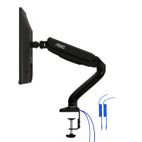 BRACCIO AOC AS110DX A GAS PER MONITOR FINO A 31,5" VESA 75x75/100x100 360° USB 3.0 USB-C AS110DX AOC