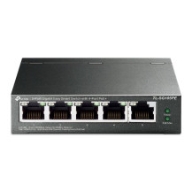 SWITCH TP-LINK TL-SG105PE 5P GIGABIT DESKTOP 10/100/1000Mbps RJ45 4P POE+, 802.3at/af, 65W PoE Power TL-SG105PE TP-LINK