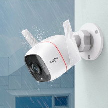 TELECAMERA TP-LINK Outdoor Tapo TC65 Wi-Fi/Ethernet 3MP,2.4GHz,2T2R, Vis Nott 25mt,Audio bidirez,contr Vocal, Allarme integrato 