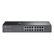 SWITCH TP-LINK OMADA ES216G 16P LAN GIGABIT DESKTOP 10/100/1000Mbps RJ45 Desktop Easy Managed Switch  1U 13-inch Rack-mountable 