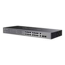 SWITCH TP-LINK OMADA ES220GMP 16P PoE+ LAN GIGABIT 10/100/1000Mbps RJ45 +2P UPLINK RJ45+2P SFP Budget 250W Easy Managed Switch E