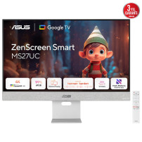 MONITOR ASUS LED 27" Wide ZenScreen Smart MS27UC IPS 3840x2160 5ms 350cd/m² 2x5W MM Reg.inH HDMI DP USB-C Docking Google TV 90LM