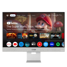 MONITOR ASUS LED 27" Wide ZenScreen Smart MS27UC IPS 3840x2160 5ms 350cd/m² 2x5W MM Reg.inH HDMI DP USB-C Docking Google TV 90LM