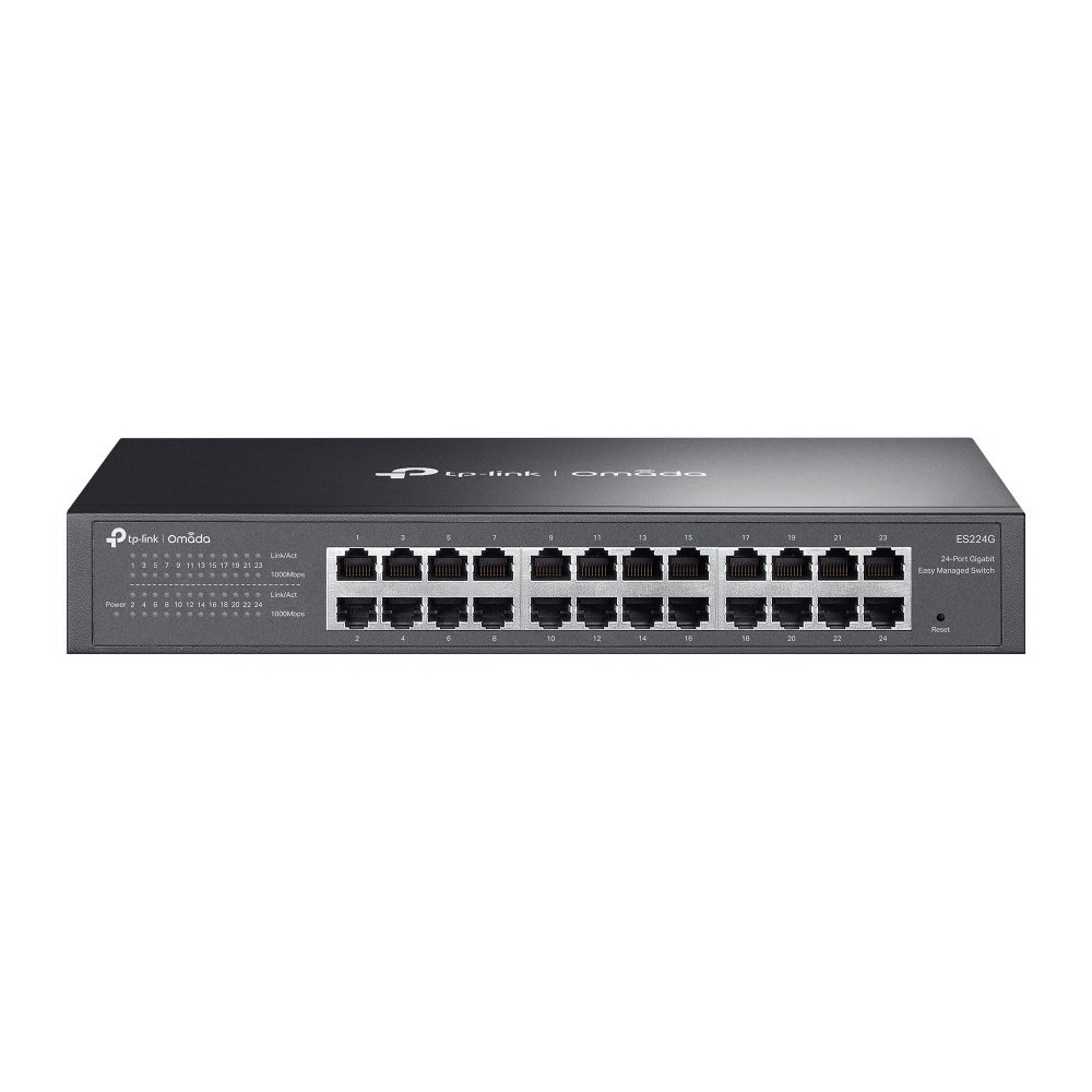 SWITCH TP-LINK OMADA ES224G 24P GIGABIT 10/100/1000Mbps RJ45,1U 13-inch Rack-mountable Easy Managed Switch ES224G TP-LINK