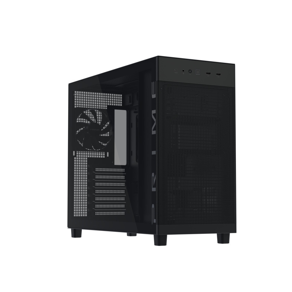 CASE M.TOWER ASUS PRIME AP303 TG BLACK, SIDE PANNEL TRASP - NERO 90DC00V0-B39010 ASUS