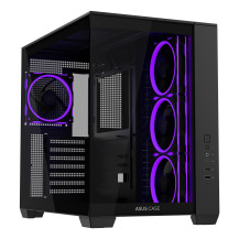 CASE M.TOWER ASUS A32 PLUS TG ARGB BLACK, SIDE PANNEL TRASP - NERO 90DC00S0-B19000 ASUS