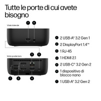DOCKING HP USB-C 100W G6 Dock 9X3V1UT 9X3V1UT HP