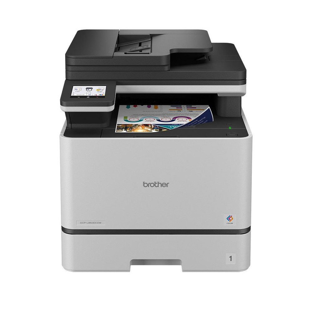 MULTIFUNZIONE BROTHER LASER COLORE A4 DCP-L8630CDW 31PPM DUPLEX ADF WiFi LCD 8,9cm DCPL8630CDWRE1 BROTHER