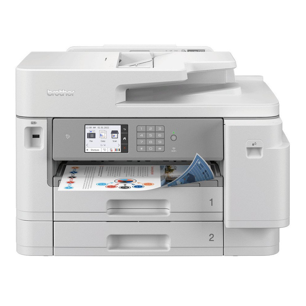 MULTIFUNZIONE BROTHER INK MFC-J5955DW A3 (solo in stampa) 30ipm 512MB 250+250FF FAX DADF Single Pass LAN USB2.0 WiFi LCD 8.8cm M