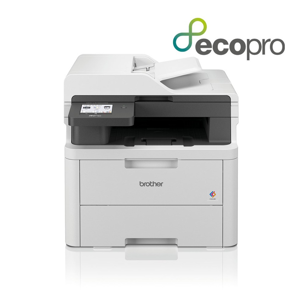 MULTIFUNZIONE BROTHER LASER COLORI MFC-L3740CDWE A4 18PPM 512MB 250FF FAX ADF DUPLEX LAN WiFi USB2.0 LCD 8.8m MFCL3740CDWERE1 BR