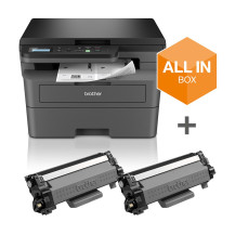 MULTIFUNZIONE BROTHER LASER DCP-L2627DWXL A4 32PPM 128MB 250FF DUPLEX USB2.0 WiFi Starter Kit Toner 6.000PP DCPL2627DWXLRE1 BROT