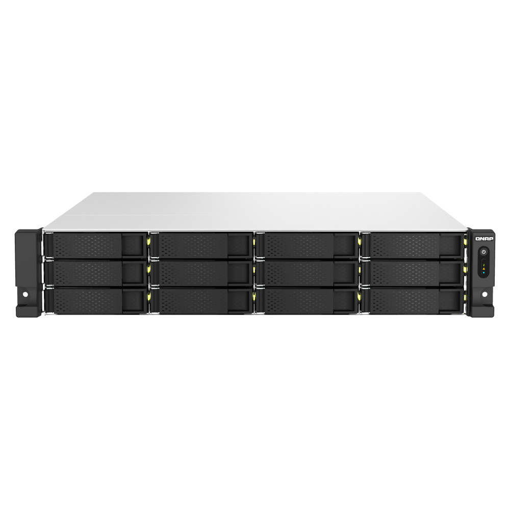 NAS RACK 2U QNAP TS-h1887XU-RP-E2336-32G 18BAY (12+6) 2x2.5GBE 2x10GBE BaseT 4xUSB 3.2 RAM 32GB DDR4 INTEL XEON E-2336 6C 2X550W