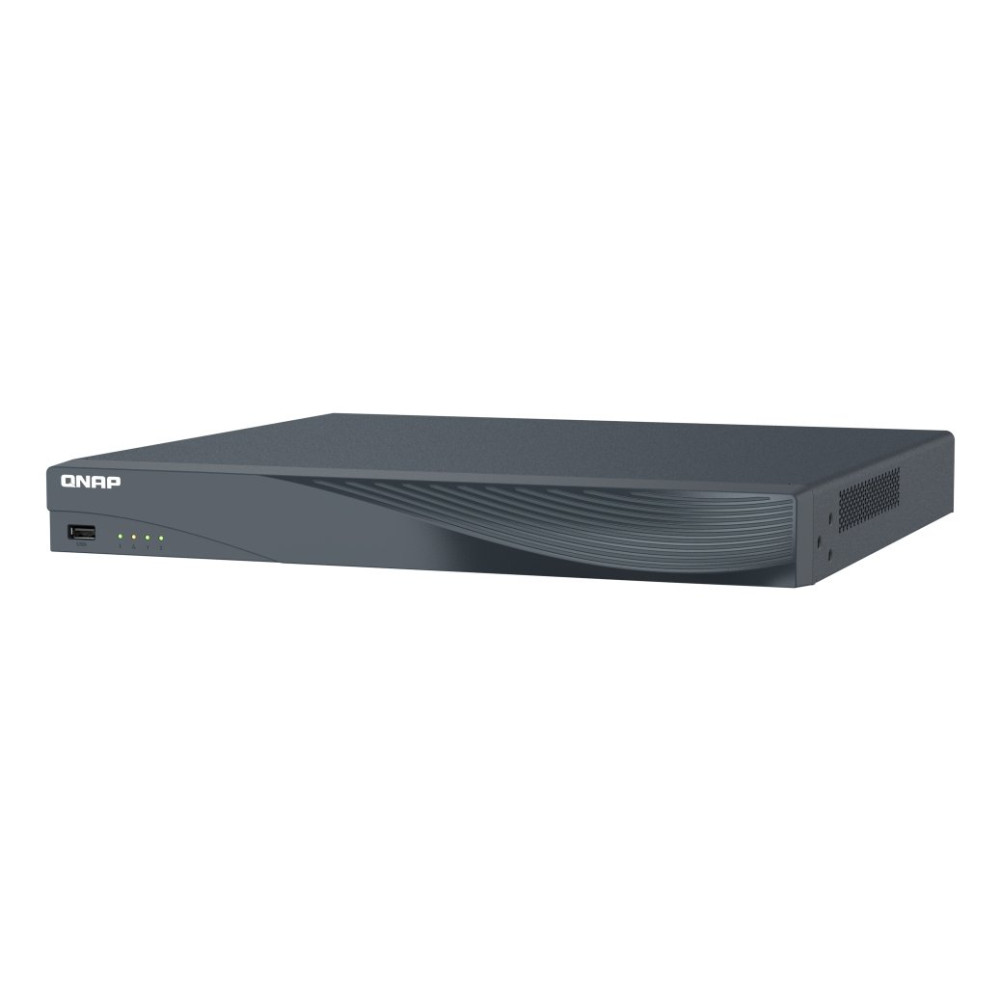NVR smart di rete a 16 canali PoE+ 2x Bay HDD/SSD 4GB RAM 1xHDMI ARM Quad-core Cortex-A55 TVR-AI200-16CH-16P QNAP