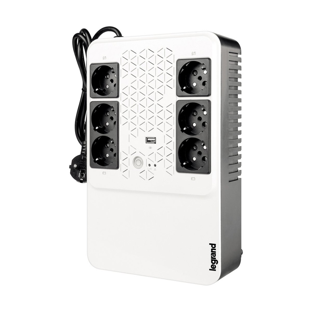 UPS LEGRAND 600VA monofase KEOR MULTIPLUG  con prese standard tedesco autonomia fino a 15 minuti - LG-310081 LG-310081 LEGRAND