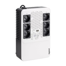 UPS LEGRAND 600VA monofase KEOR MULTIPLUG  con prese standard tedesco autonomia fino a 15 minuti - LG-310081 LG-310081 LEGRAND