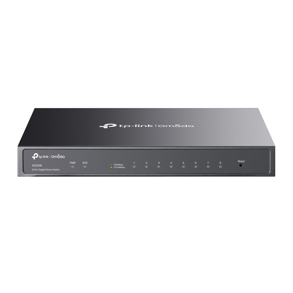 SWITCH TP-LINK SG2008 8P 10/100/1000Mbps RJ45 SDN Supported SG2008 TP-LINK