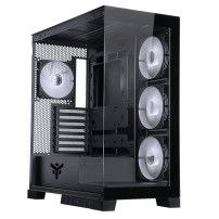 CASE ITEK SHOWBUI 45B - GAMING TOWER, ATX, 4x12cm ARGB fan, 2xUSB3, TYPE-C,SYDE & FRONT PANEL TEMP GLASS - ITGCASB45B ITGCASB45B