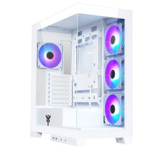 CASE ITEK SHOWBUI 45W-GAMING TOWER, ATX, 4x12cm ARGB fan, 2xUSB3, TYPE-C,SYDE & FRONT PANEL TEMP GLASS WHITE ED. - ITGCASB45W IT
