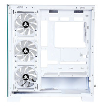 CASE ITEK SHOWBUI 45W-GAMING TOWER, ATX, 4x12cm ARGB fan, 2xUSB3, TYPE-C,SYDE & FRONT PANEL TEMP GLASS WHITE ED. - ITGCASB45W IT