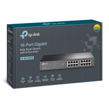 SWITCH TP-LINK TL-SG1016PE 16P LAN GIGABIT DESKTOP/RACKMOUNT 8P PoE+ incluse, 110W PoE Power supply TL-SG1016PE TP-LINK