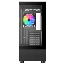 CASE ITEK SHOWBUI 33B GAMING TOWER, ATX, 12cm ARGB fan, USB3, SYDE & FRONT PANEL TEMP GLASS. - ITGCASB33B ITGCASB33B ITEK