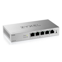 SWITCH ZYXEL GS1200-5HP v3 SMART MANAGED 5P Gigabit(4P PoE fino a 60W ) Easy Management xVLAN,QoS design senza ventole Desktop G