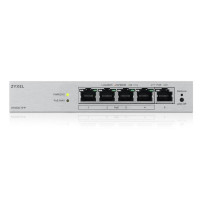SWITCH ZYXEL GS1200-5HP v3 SMART MANAGED 5P Gigabit(4P PoE fino a 60W ) Easy Management xVLAN,QoS design senza ventole Desktop G
