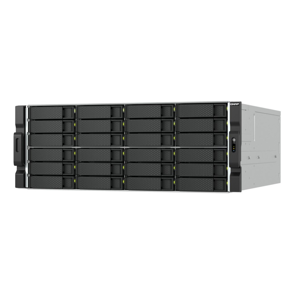NAS RACK 4U QNAP TS-h2477AXU-RP-R7-32G 24HD 3,5"/2,5" 2x M.2 2x10GB BaseT 2x2.5GB 4P USB3.2 32GB DDR4 AMD Ryzen 7000 8C 2x550W T