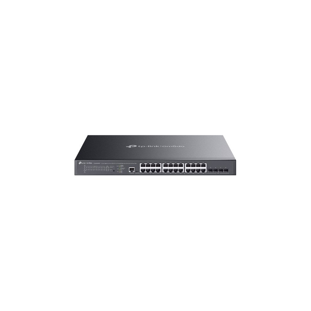 SWITCH TP-LINK SG3428XMPP L2+ Managed Switch 24P Gigabit + 4P 10GE SFP+ con16P PoE+ e 8P PoE++ 500W PoE Power,1U 19-inc SG3428XM