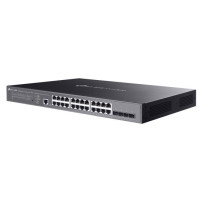 SWITCH TP-LINK SG3428XMPP L2+ Managed Switch 24P Gigabit + 4P 10GE SFP+ con16P PoE+ e 8P PoE++ 500W PoE Power,1U 19-inc SG3428XM