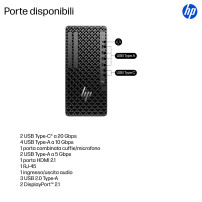 PC WORKSTATION HP Z1 G1i TWR D4TB5ET Ultra 9 285 32GB SSD1TB W11P D4TB5ET HP
