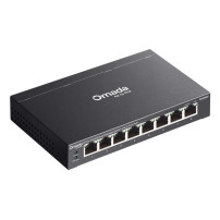 SWITCH TP-LINK OMADA ES208GP 8P POE+ (64W) LAN GIGABIT DESKTOP 10/100/1000Mbps RJ45 Desktop Easy Managed Switch ES208GP TP-LINK