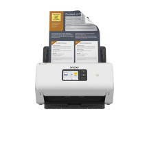 BROTHER SCANNER DOCUMENTALE ADS-4550W A4 35PPM 600x600dpi ADF 60FF CIS Doppio USB 3.0 WiFi LAN Display Touch 7.1cm ADS4550WUN1 B