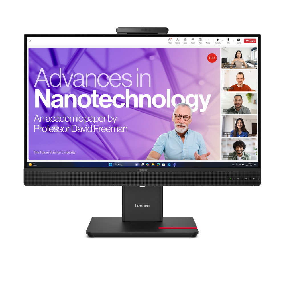 MONITOR LENOVO T27QD-4v 64B8UAT1EU 27" IPS/QHD/HDMI,DP,USB-C (100W) USB-C (15W)/VOIP/PIVOT/Speakers/Webcam/ Ethernet/Daisy chain