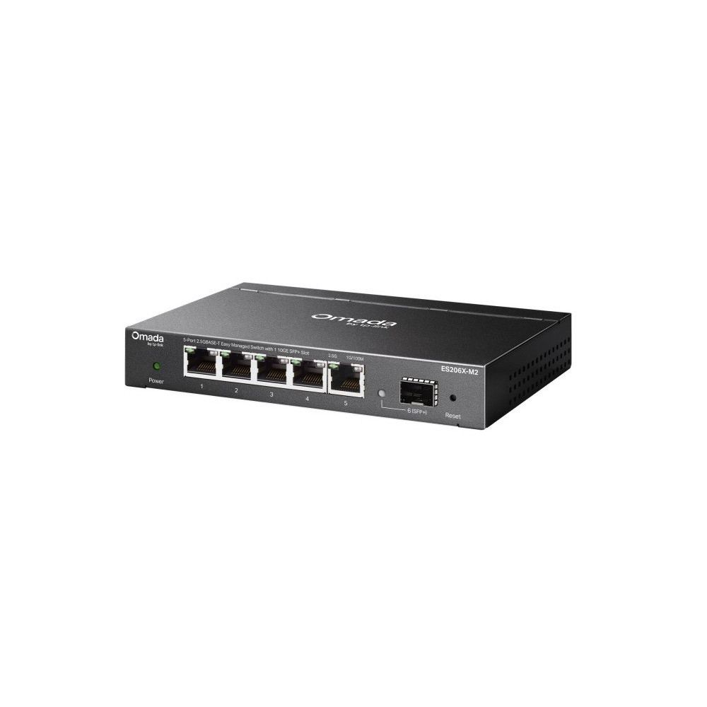 SWITCH TP-LINK OMADA ES206X-M2 5P LAN 2.5G BaseT RJ45 +1P 10G SFP+ Desktop Fanless Easy Managed Switch ES206X-M2 TP-LINK