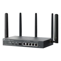 ROUTER TP-LINK ER706WP-4G GIGABIT VPN 4G AX3000 1P GbE SFP WAN/LAN,1P GbE RJ45 WAN, 4P PoE (45W) GbE WAN/LAN RJ45 2Nano SIM slot