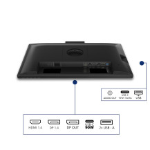 MONITOR PHILIPS LED 23.8"Wide 24B2U3301H/00 IPS 1920x1080 120Hz 350cd/mq 2x2W MM WEBCAM Reg.H PIVOT HDMI DP RJ45 USB-C doking 24