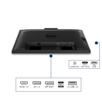 MONITOR PHILIPS LED 23.8"Wide 24B2U3301H/00 IPS 1920x1080 120Hz 350cd/mq 2x2W MM WEBCAM Reg.H PIVOT HDMI DP RJ45 USB-C doking 24
